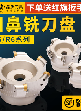 EMR刀盘 CNC数控开粗R5/R6 40/50/63/80/100面铣刀盘EMRW圆鼻刀盘