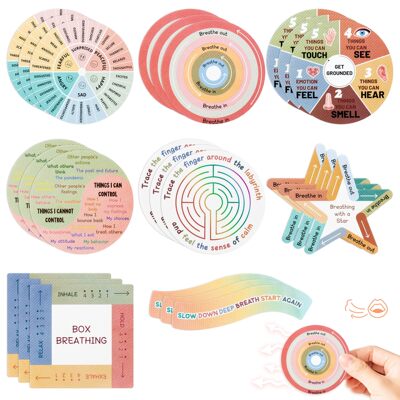 焦虑感官贴纸Calm strip texture sticker镇静条纹理贴纸平静贴纸