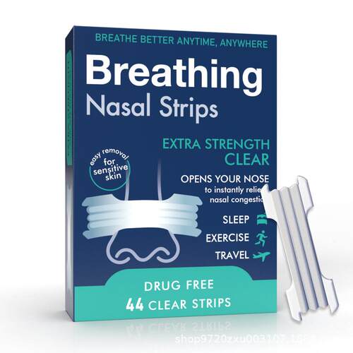 Breathe right Nasal Strips止鼾贴闭嘴贴加强粘跨境通气鼻贴套装