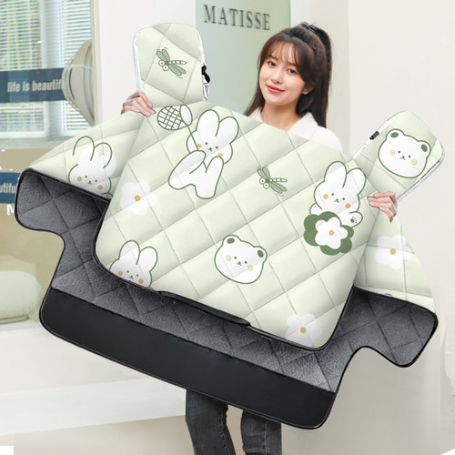 挡风被电动车冬季防水加绒加厚款