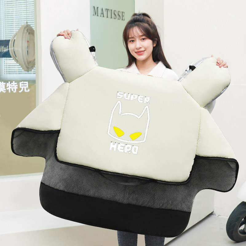 台铃电动车冬季挡风被加绒防寒电瓶车加大加宽摩托车新款双面防水