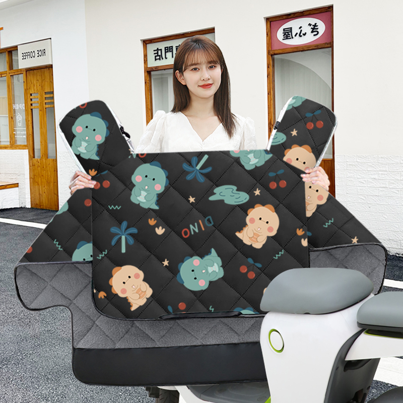 摩托车挡风被春秋冬季加绒加厚款