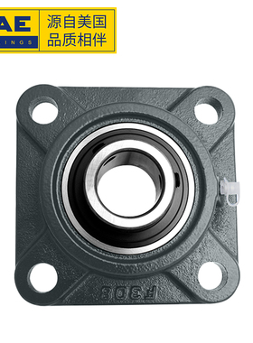 JAE带座外球面轴承耐高温350℃  FTS5-UCF214 方形座