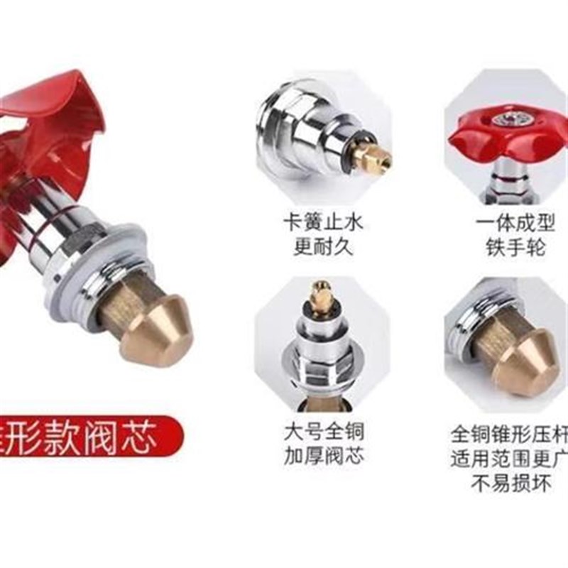 PPR升降式截止阀阀芯PE水管闸阀水阀阀门芯配件20自来水25开关32