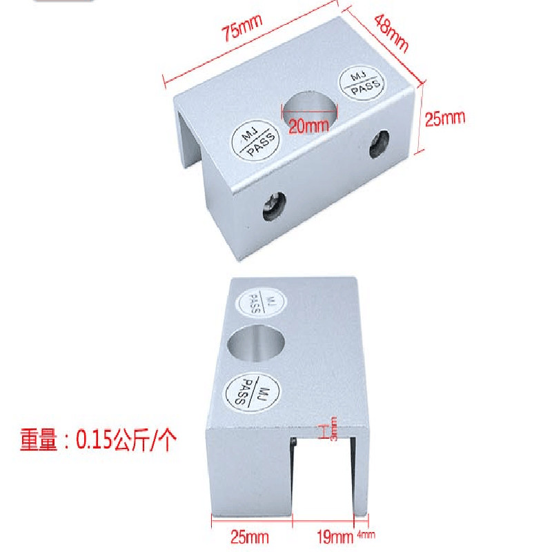 玻璃门夹/电插锁专用铝门夹下无框玻璃门通用支架门禁电锁配件图片
