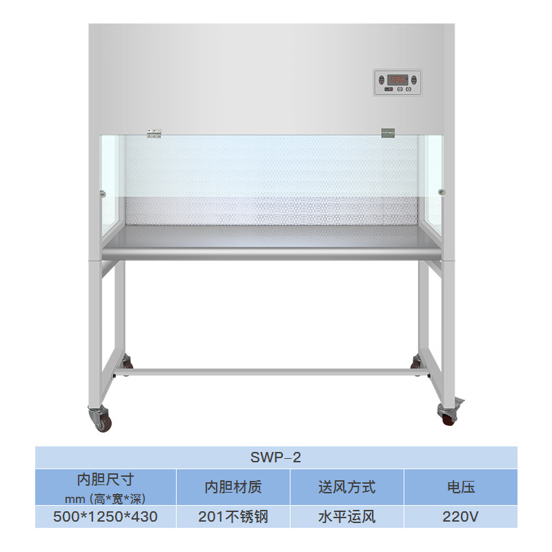 康恒SW超洁净工作台实验室不锈钢净化无尘双人单人垂直水平