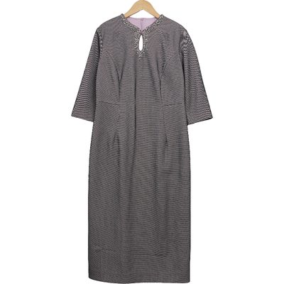 慕天姿精选品牌女装高端时尚气质百搭紫色连衣裙慕天姿A3-17062