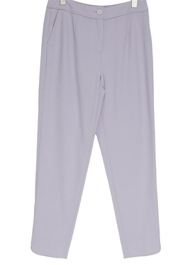 L牌精选品牌女装高端休闲时尚气质百搭女浅紫色裤子睐A1-62273