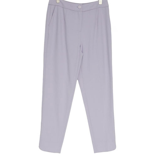 L牌精选品牌女装高端休闲时尚气质百搭女浅紫色裤子睐A1-62273