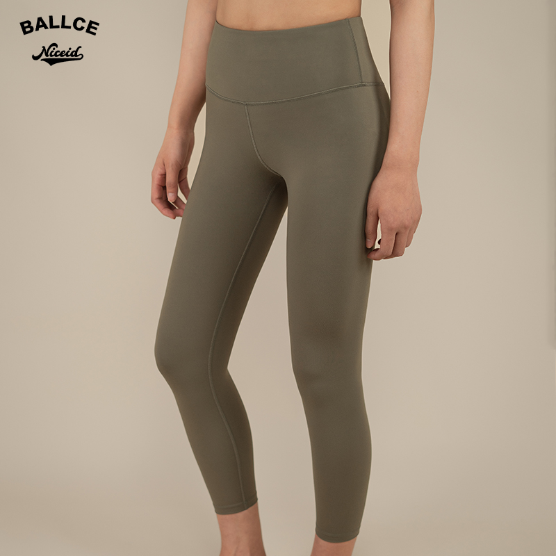 NICEID联名九分中腰瑜伽裤