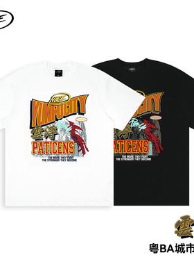 NICEID NICE 云浮粤BA运动美式T恤凉感圆领速干宽松短袖男女