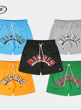 NICEID 美式篮球短裤 男生女四分运动健身裤休闲裤训练跑裤4分裤