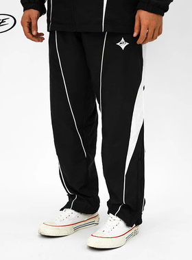 NICEID NICE运动裤男春秋款宽松直筒长裤刺绣LOGO篮球训练裤