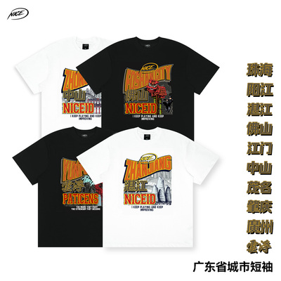 NICEID NICE 广东省城市限定西区运动T恤凉感云浮广州佛山中山