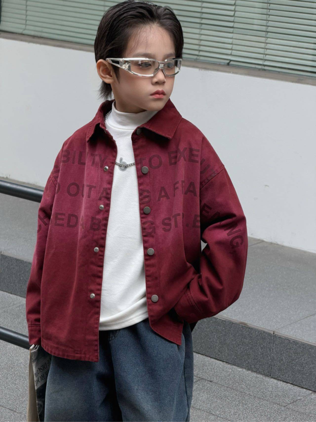 2026新款原创设计韩版高端男女童秋冬款洋气时髦年货牛仔衬衫,童装/婴儿装/亲子装,儿童牛仔衬衫,淘宝优惠券,粉丝福利购,淘宝优惠卷