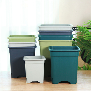 百乐欢控根方形加厚花盆耐用塑料PP树脂盆铁线莲月季 环保制作方盆