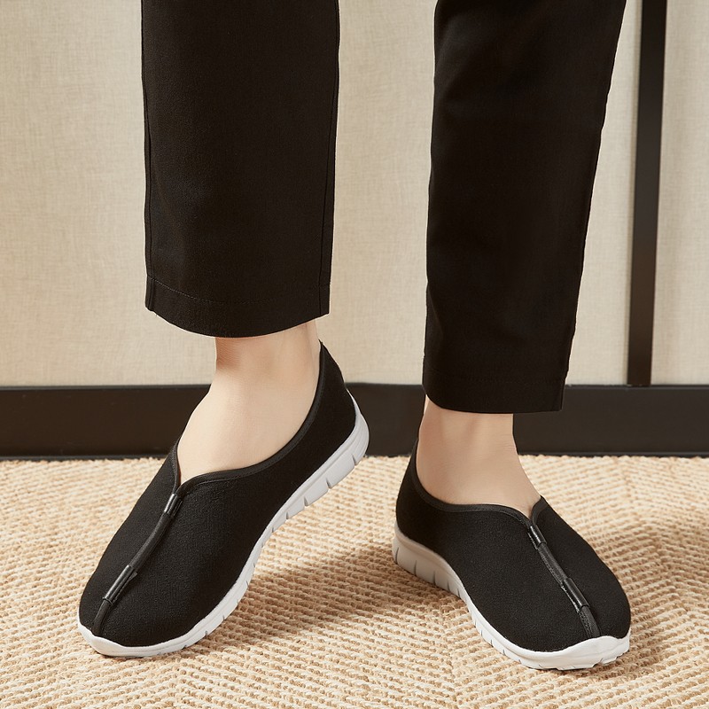 布语堂防滑耐磨布鞋一脚蹬中老年