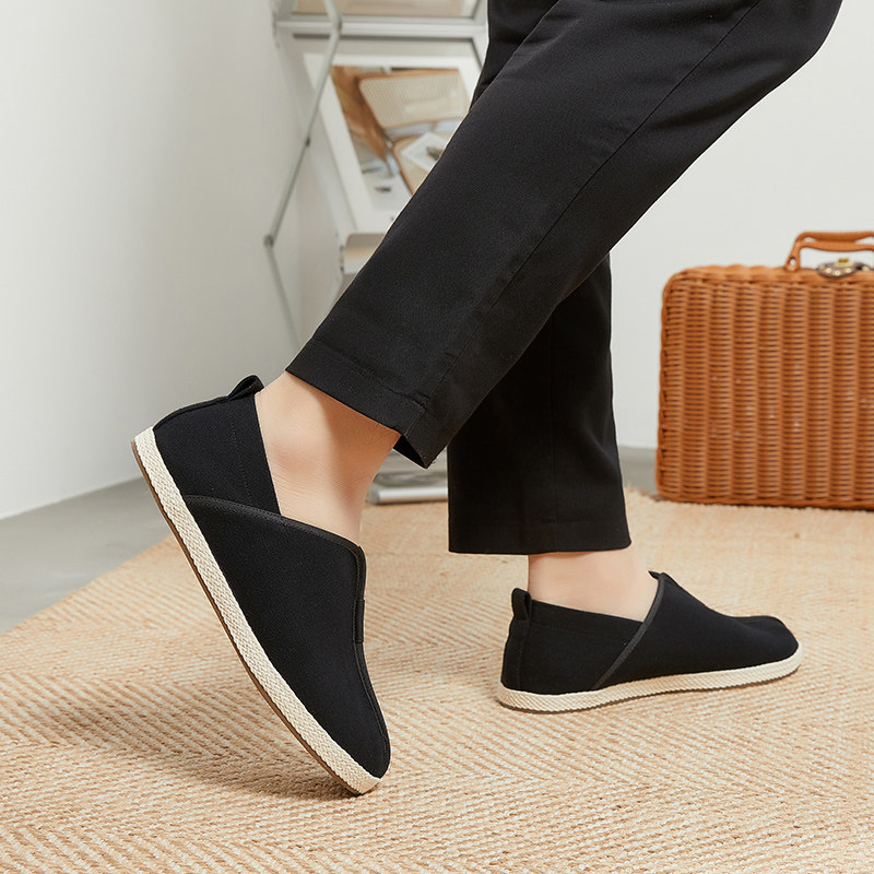 布语堂本草布鞋2025夏季新款男女休闲老北京手工缝制禅意款居士鞋