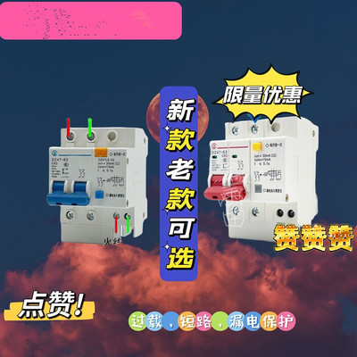 中国·百德尔电气有限公司漏电开关DZ47LE2P63A空开断路器C45