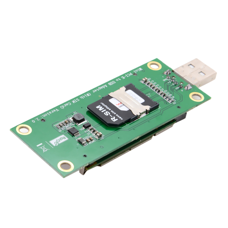 MINI PCI-E 网卡转USB转接卡SIM槽WWAN LTE 4G模块开发板套件卡槽