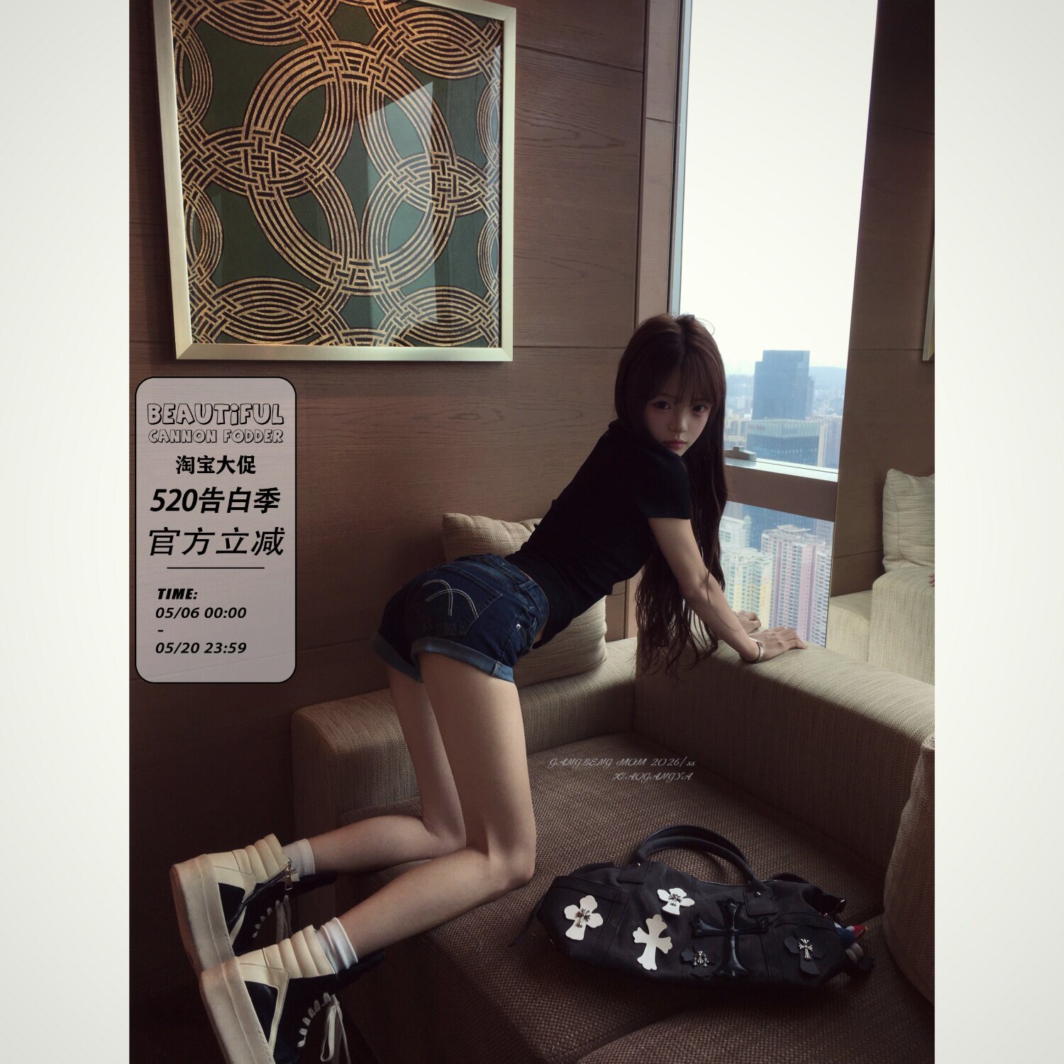 漂亮炮灰 【热辣一夏】美式辣妹风低腰牛仔短裤女夏修身显瘦热裤