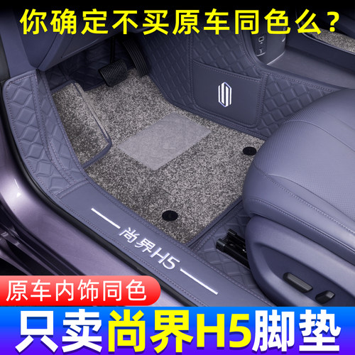 尚界H5原车内饰同色全包围脚垫