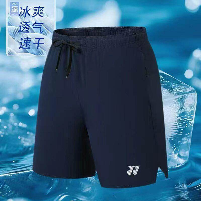 YY羽毛球服短裤2026夏季男女款速干透气宽松大码五分裤运动休闲裤