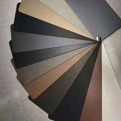 不锈钢彩色拉丝磨砂电镀镜面吊顶墙装饰板哑光亮光中国红来样定制