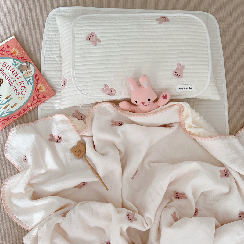 自制超好看婴儿豆豆毯宝宝安抚毛毯小孩纱布毯子新生四季