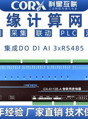 科星网口4G边缘计算网关mqtt远程plc网络io可编程控制器Modbusrtu