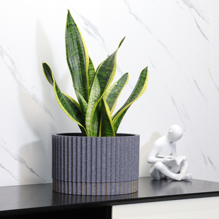 绿萝花盆大号简约北欧室内盆栽无孔花盆兰花盆景大口径塑料花盆圆