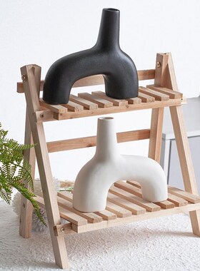 ins陶瓷花瓶北欧花瓶套装黑白哑光工艺品家居家饰水培干花花器
