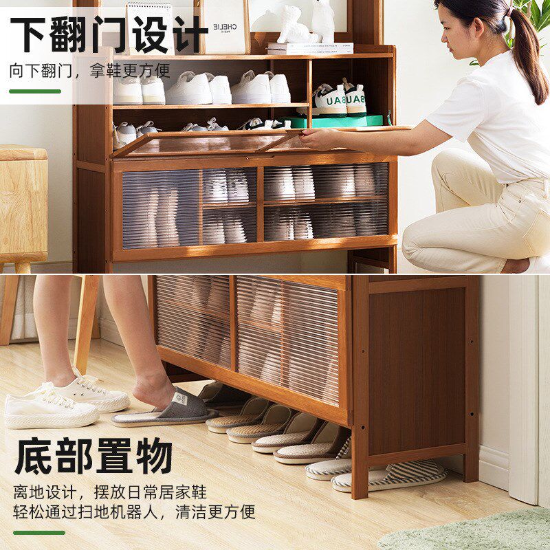 鞋柜家用门口玄关柜一体隔断入户收纳神器省空间防尘简易鞋架
