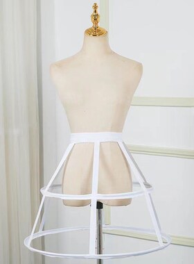 镂空各款鸟笼裙撑鱼骨两三四五钢黑白色cosplay暴力Lolita透衬裙