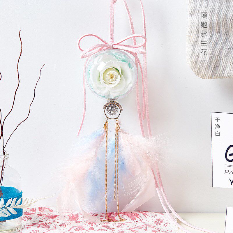 永生花车挂汽车车载挂件钥匙挂包包挂情人节礼物送女友生日