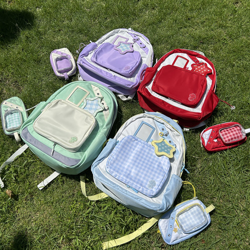 梁拌泡菜LBPC星星痛包原创设计可爱双肩包休闲百搭二次元学生包包