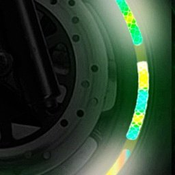 汽车轮毂反光贴电动摩托自行车个性钢圈贴车用轮胎警示装饰贴纸