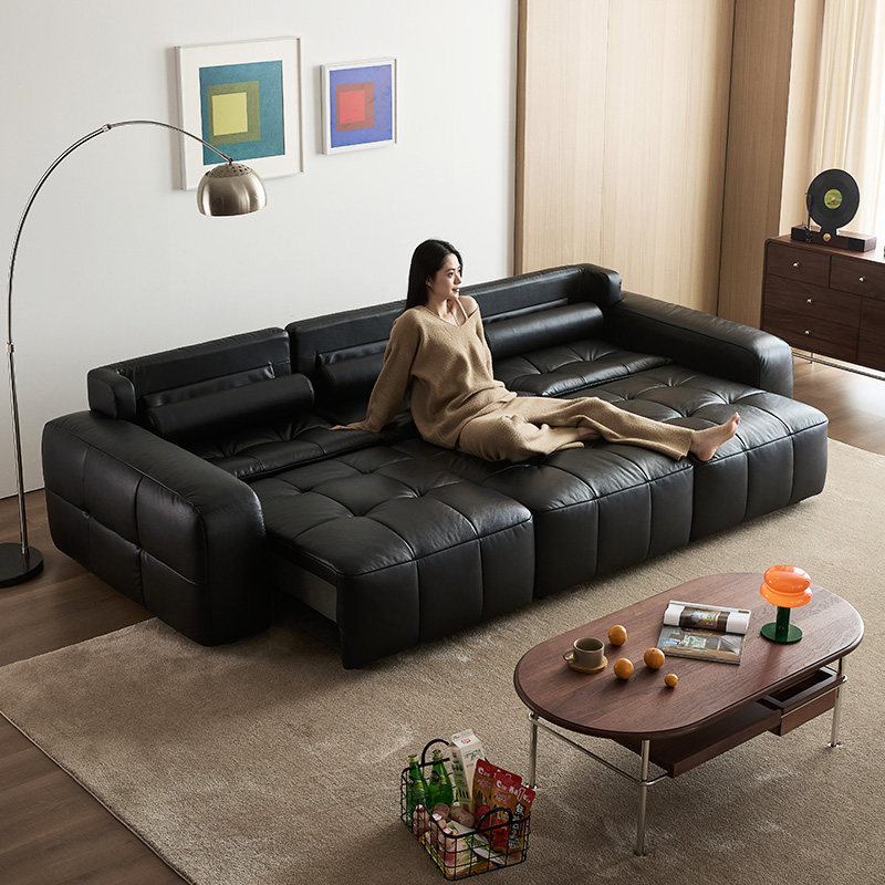 ［派立方 ］天禧派电动功能头层牛皮沙发床复古功能伸缩沙发7083,住宅家具,功能沙发,淘宝优惠券,粉丝福利购,淘宝优惠卷