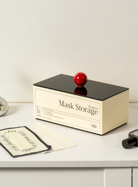 XEMO口罩盒杂物整理亚克力桌面收纳盒化妆品北欧ins风简约