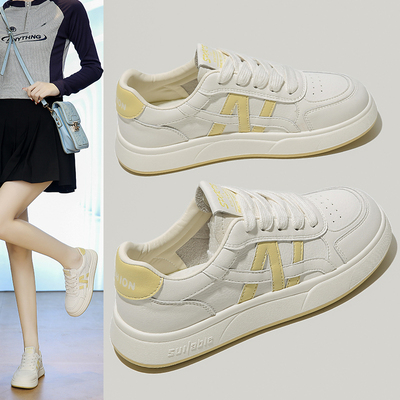 爆款平底小白鞋女款2025新款