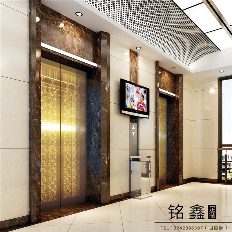 定制不锈钢轿厢装潢板厅门改包不锈钢蚀刻o电梯板轿厢装饰安装