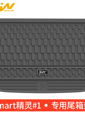 3W全TPE尾箱垫适用于奔驰Smart精灵一号#1后备箱垫新款专用下仓垫