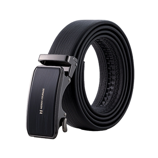 海澜之家皮带男士头层牛皮自动扣腰带送爸爸男友礼盒装裤带年轻人