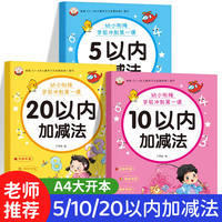 2本9.8元幼小衔接数学20以内加减天天练