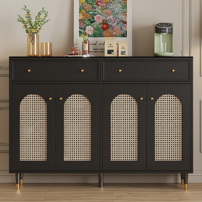 餐边柜家用藤编实木茶水柜客厅法式储物收纳柜子厨房橱柜定制酒柜,住宅家具,餐边柜,淘宝优惠券,粉丝福利购,淘宝优惠卷