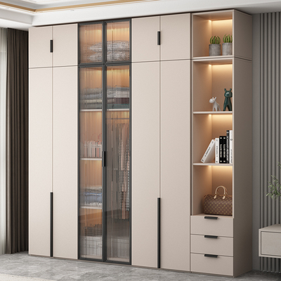 金斗满仓轻奢简约现代玻璃门衣柜