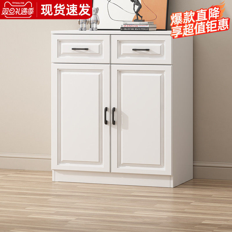 岩板餐边柜现代简约厨房橱柜客厅定制茶水柜家用收纳碗柜储物柜子