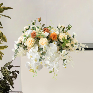 新款假花元旦新年装饰空调柜机冰箱顶装饰摆件酒店大堂公司前台下