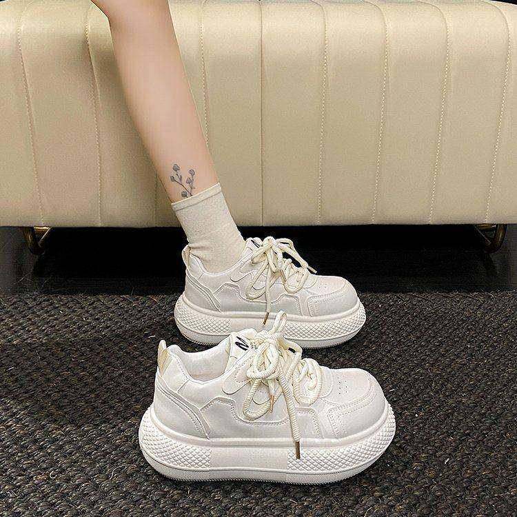 甜酷可爱绝了~配泡泡袜阔腿裤丑萌大头厚底松糕板鞋女面包小白鞋,女鞋,时尚休闲鞋,淘宝优惠券,粉丝福利购,淘宝优惠卷