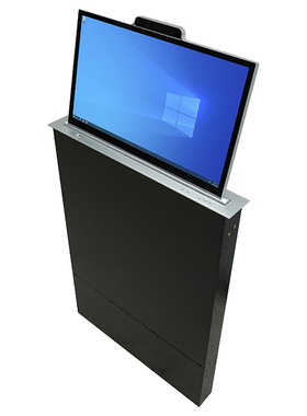 无纸化办公会议系统升降屏 智能升降一体机器 携带摄像头式升降屏